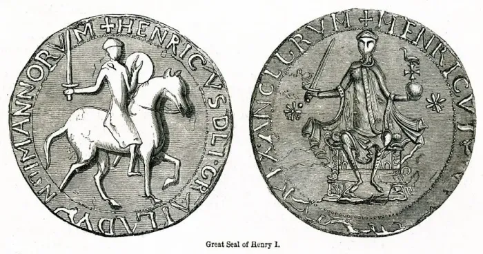 Framed Print : Great seal of Henry I Framed Print : Great seal of Henry I