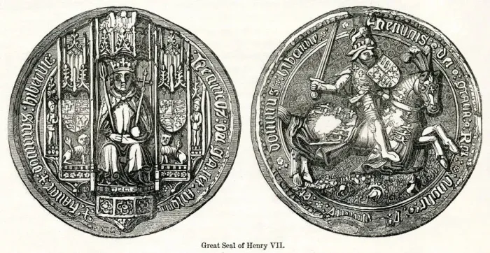 Framed Print : Great seal of Henry VII Framed Print : Great seal of Henry VII