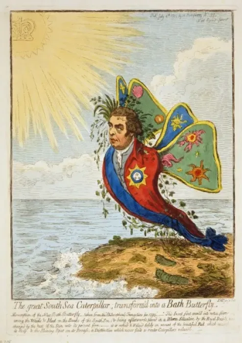 Framed Print : The great South Sea caterpillar, transform d into a Bath but Framed Print : The great South Sea caterpillar, transform d into a Bath but