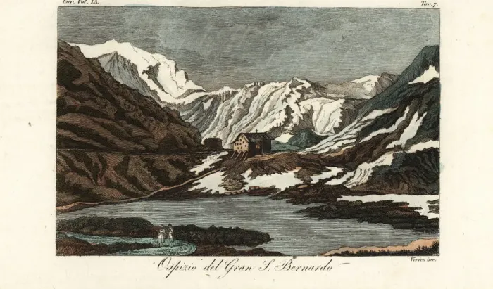 Framed Print : Great St Bernard Hospice in the Pennine Alps, Switzerland Framed Print : Great St Bernard Hospice in the Pennine Alps, Switzerland