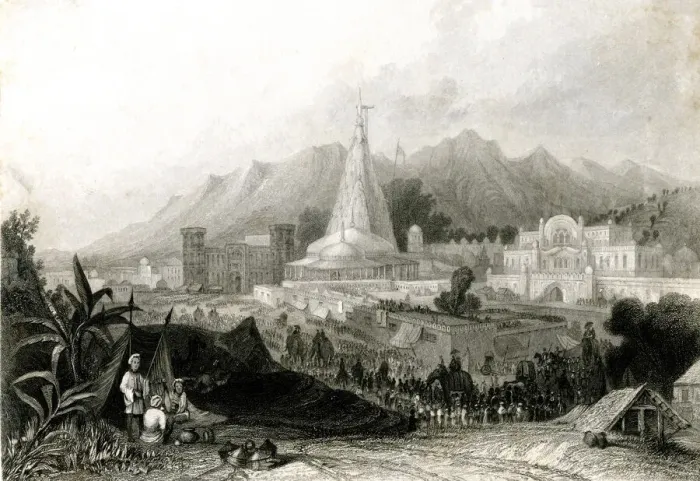 Framed Print : The Great Temple, Hardwar or Haridwar, India
