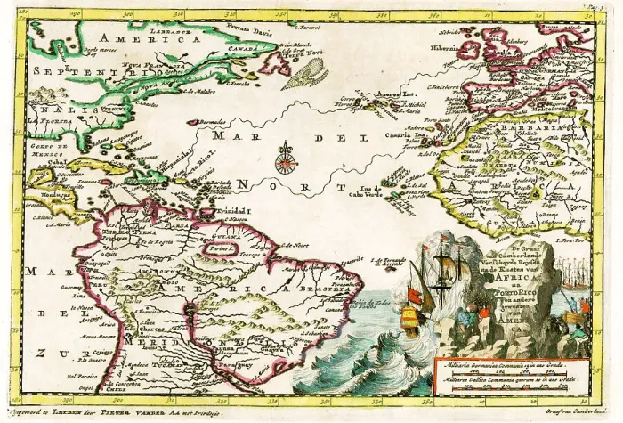 Framed Print : Great Van Cumberland Voyage From Africa To Porto Rico Framed Print : Great Van Cumberland Voyage From Africa To Porto Rico