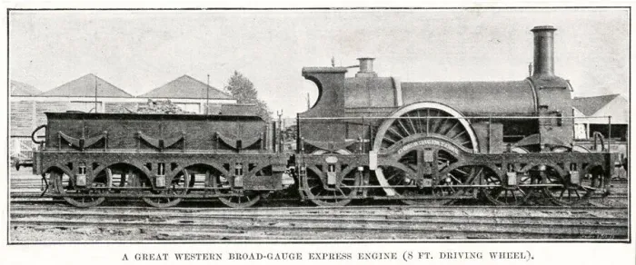 Framed Print : A Great Western Express Engine 1890s Framed Print : A Great Western Express Engine 1890s