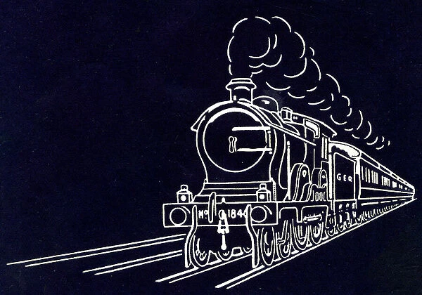 Great Western Railway, steam locomotive train Date: circa 1910