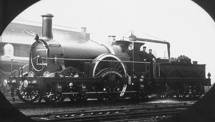 Framed Print : The Great Western Steam locomotive Victorian period Framed Print : The Great Western Steam locomotive Victorian period