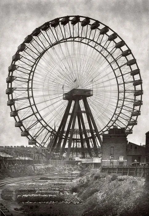 Framed Print : The Great Wheel built for Empire of India Exhibition London Framed Print : The Great Wheel built for Empire of India Exhibition London