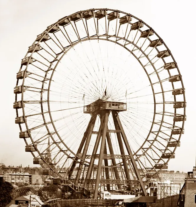 Framed Print : Great Wheel, Earls Court, London Framed Print : Great Wheel, Earls Court, London