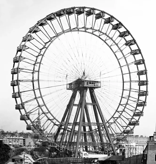 Framed Print : The Great Wheel, Earl's Court, London - Victorian period