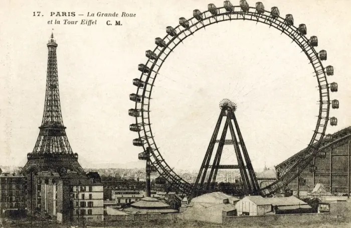 Framed Print : The Great Wheel and the Eiffel Tower - Paris, France Framed Print : The Great Wheel and the Eiffel Tower - Paris, France