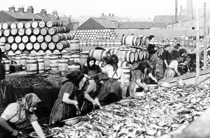 Framed Print : Great Yarmouth fish girls early 1900s Framed Print : Great Yarmouth fish girls early 1900s