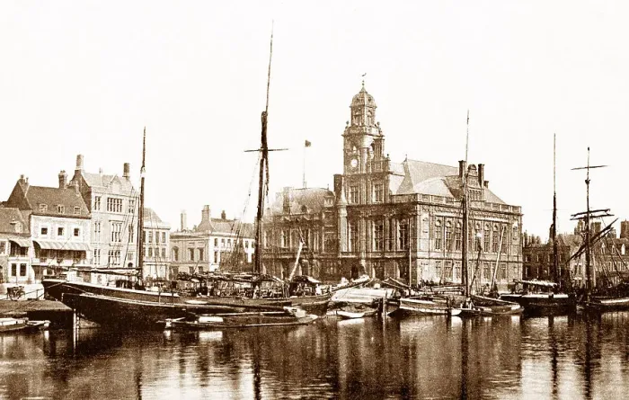 Framed Print : Great Yarmouth Harbour early 1900s Framed Print : Great Yarmouth Harbour early 1900s