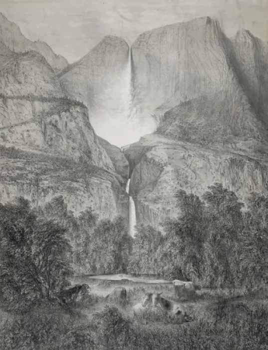 Framed Print : The great Yo-semite Falls, Mariposa County, Cal Framed Print : The great Yo-semite Falls, Mariposa County, Cal