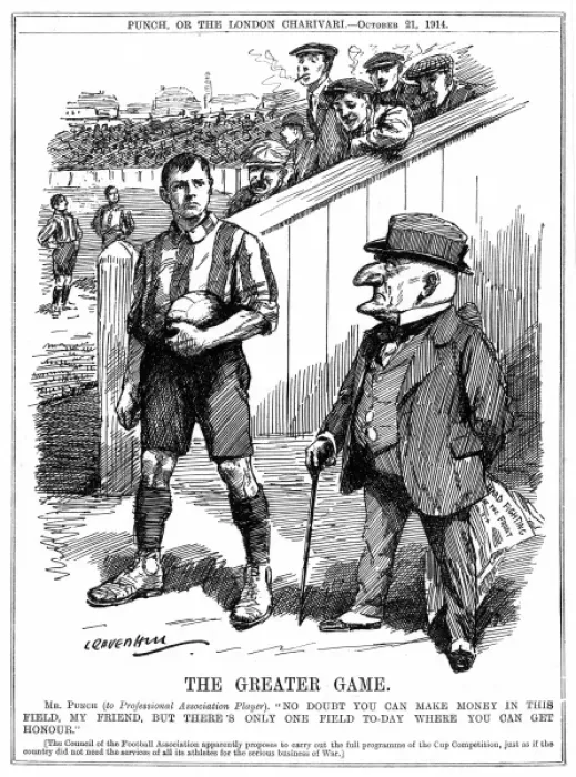 Framed Print : The Greater Game: WW1 and football Framed Print : The Greater Game: WW1 and football