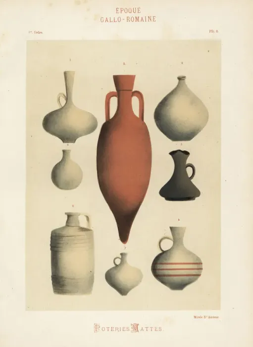 Framed Print : Greco-roman clay amphora, vases and urns Framed Print : Greco-roman clay amphora, vases and urns