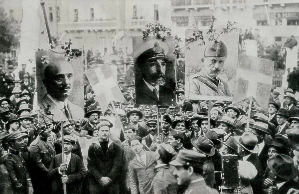 Greece (1924). Demonstration in Athens after