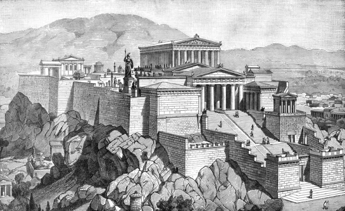 Framed Print : Greece / Athens / Acropolis Framed Print : Greece / Athens / Acropolis