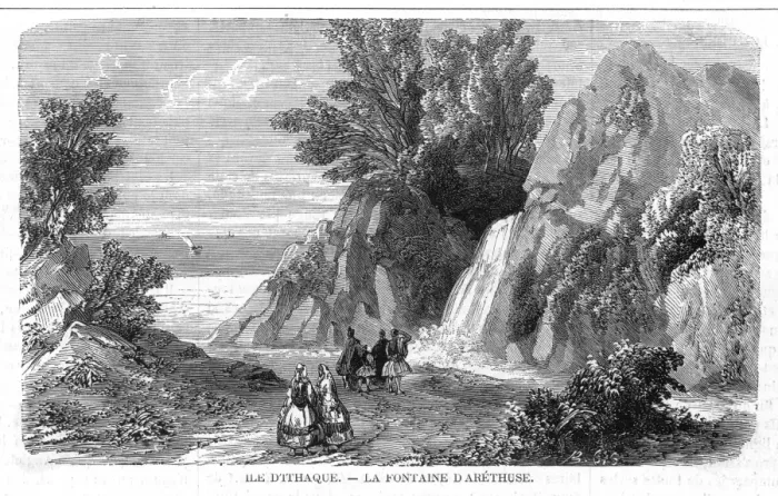 Framed Print : Greece / Ithaca 1863 Framed Print : Greece / Ithaca 1863