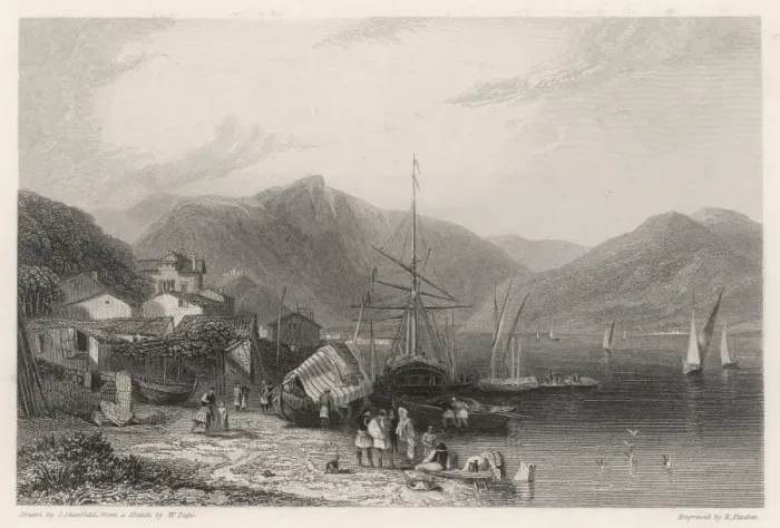 Framed Print : Greece / Ithaca 19th C Framed Print : Greece / Ithaca 19th C
