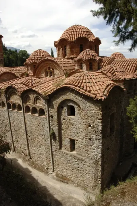 Framed Print : Greece. Mystras. Church of the Panayia Hodegetria, also know Framed Print : Greece. Mystras. Church of the Panayia Hodegetria, also know