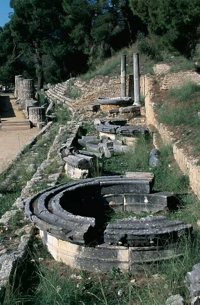 Greece. Olympia. Santuary of ancient Greece in Elis. Palaest