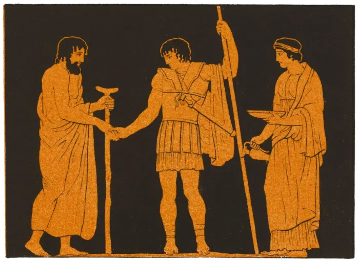 Framed Print : Greece - Warrior Farewell Framed Print : Greece - Warrior Farewell