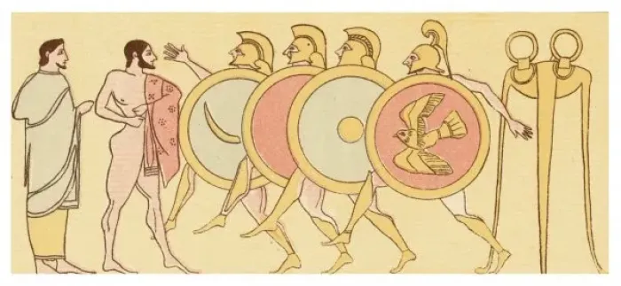Framed Print : Greek Armour Race Framed Print : Greek Armour Race
