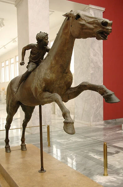 Greek Art. 2nd century BC. Jockey of Artemision. Greece