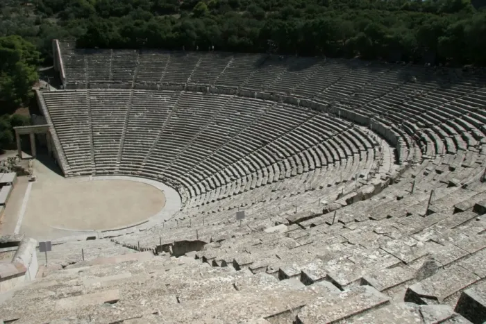 Framed Print : Greek Art. Epidaurus Theater. Peloponnese. Greece Framed Print : Greek Art. Epidaurus Theater. Peloponnese. Greece