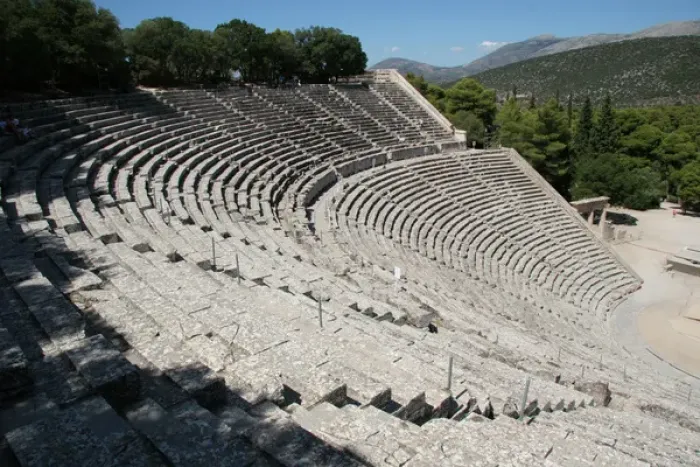 Framed Print : Greek Art. Epidaurus Theater. Peloponnese. Greece Framed Print : Greek Art. Epidaurus Theater. Peloponnese. Greece