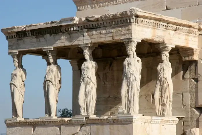 Framed Print : Greek Art. Erechtheion. Porch of the Caryatids. Acropolis Framed Print : Greek Art. Erechtheion. Porch of the Caryatids. Acropolis