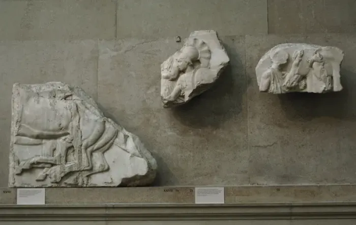 Framed Print : Greek Art. Greece. Parthenon. North frieze. Fragments. Friez Framed Print : Greek Art. Greece. Parthenon. North frieze. Fragments. Friez