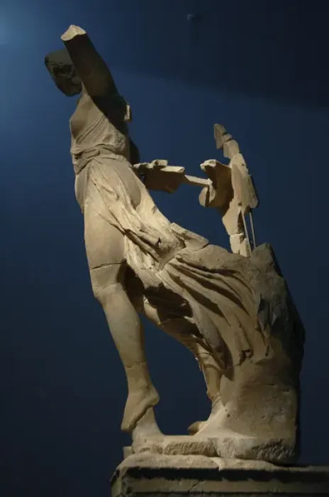 Framed Print : Greek art. Statue of Victory (Nike). 5th century B. C. Parian Framed Print : Greek art. Statue of Victory (Nike). 5th century B. C. Parian