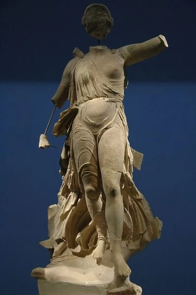 Greek art. Statue of Victory (Nike). 5th century B. C. Parian