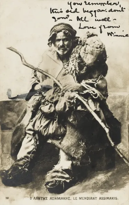 Framed Print : Greek beggar Assimakis Framed Print : Greek beggar Assimakis