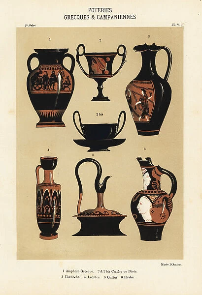 Greek and Campanian clay pottery