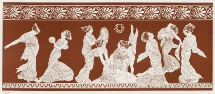 Framed Print : Greek Costume / Louvre Framed Print : Greek Costume / Louvre