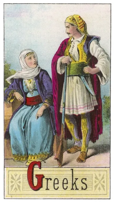 Framed Print : Greek couple Framed Print : Greek couple