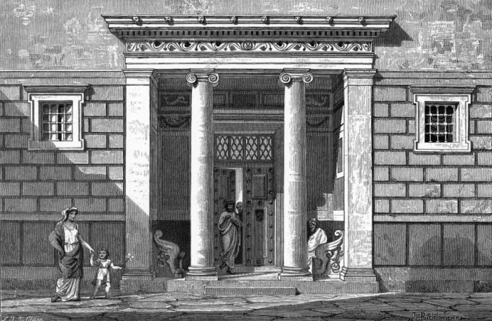Framed Print : Greek Entrance Framed Print : Greek Entrance