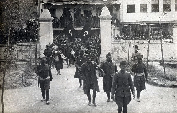 Greek General Trikoupis being taken to Prison at Ala Chehir