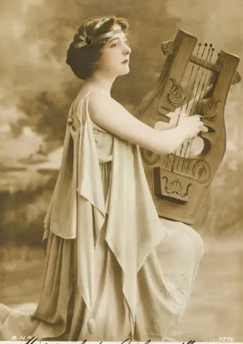 Framed Print : Greek harp player Framed Print : Greek harp player