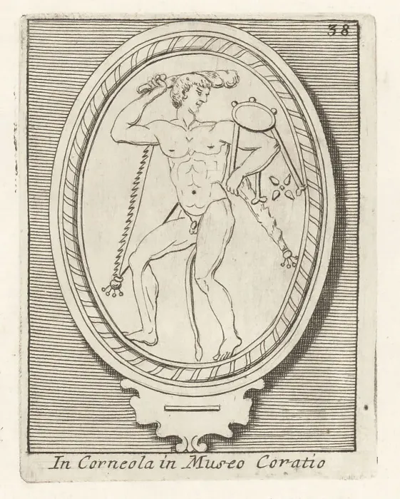 Framed Print : Greek hero Heracles taking the Delphic tripod Framed Print : Greek hero Heracles taking the Delphic tripod