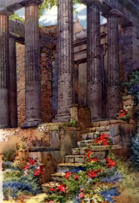 Framed Print : The Greek Temple of Hercules, Cori, Italy Framed Print : The Greek Temple of Hercules, Cori, Italy
