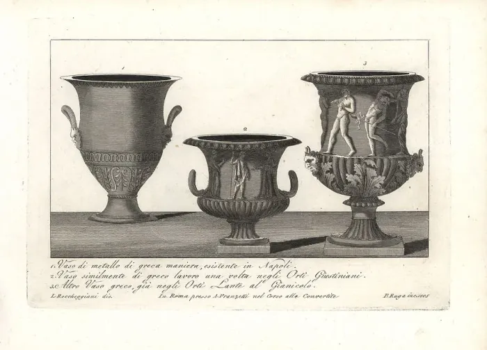 Framed Print : Greek vases from Rome and Naples Framed Print : Greek vases from Rome and Naples