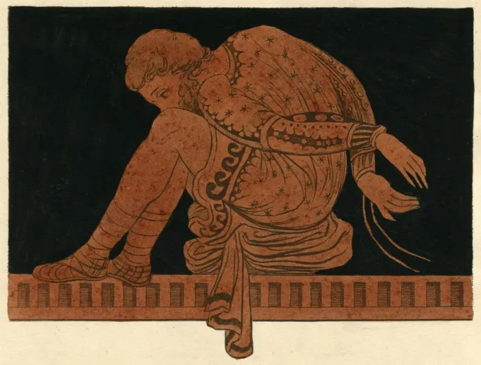 Framed Print : Greek wearing tunic Framed Print : Greek wearing tunic