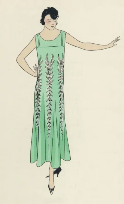 Framed Print : Green Dress by Doucet Framed Print : Green Dress by Doucet