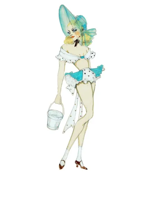 Framed Print : Green Flowing Dress - Murrays Cabaret Club costume design Framed Print : Green Flowing Dress - Murrays Cabaret Club costume design