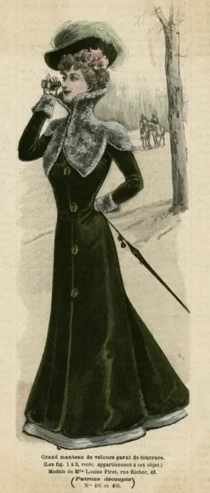 Framed Print : Green Velvet Coat 1899 Framed Print : Green Velvet Coat 1899