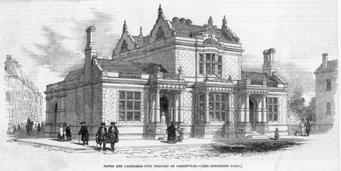 Framed Print : Greenwich Baths Etc Framed Print : Greenwich Baths Etc