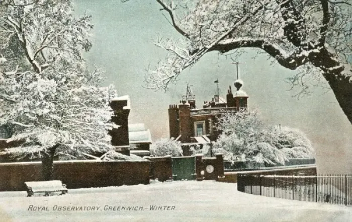 Framed Print : Greenwich / Observat. / Snow Framed Print : Greenwich / Observat. / Snow