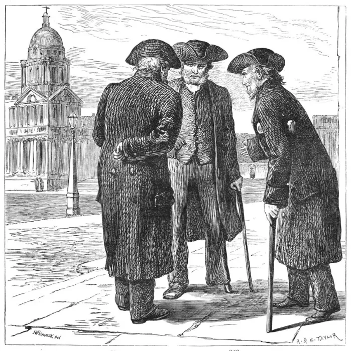 Framed Print : Greenwich Pensioners Framed Print : Greenwich Pensioners